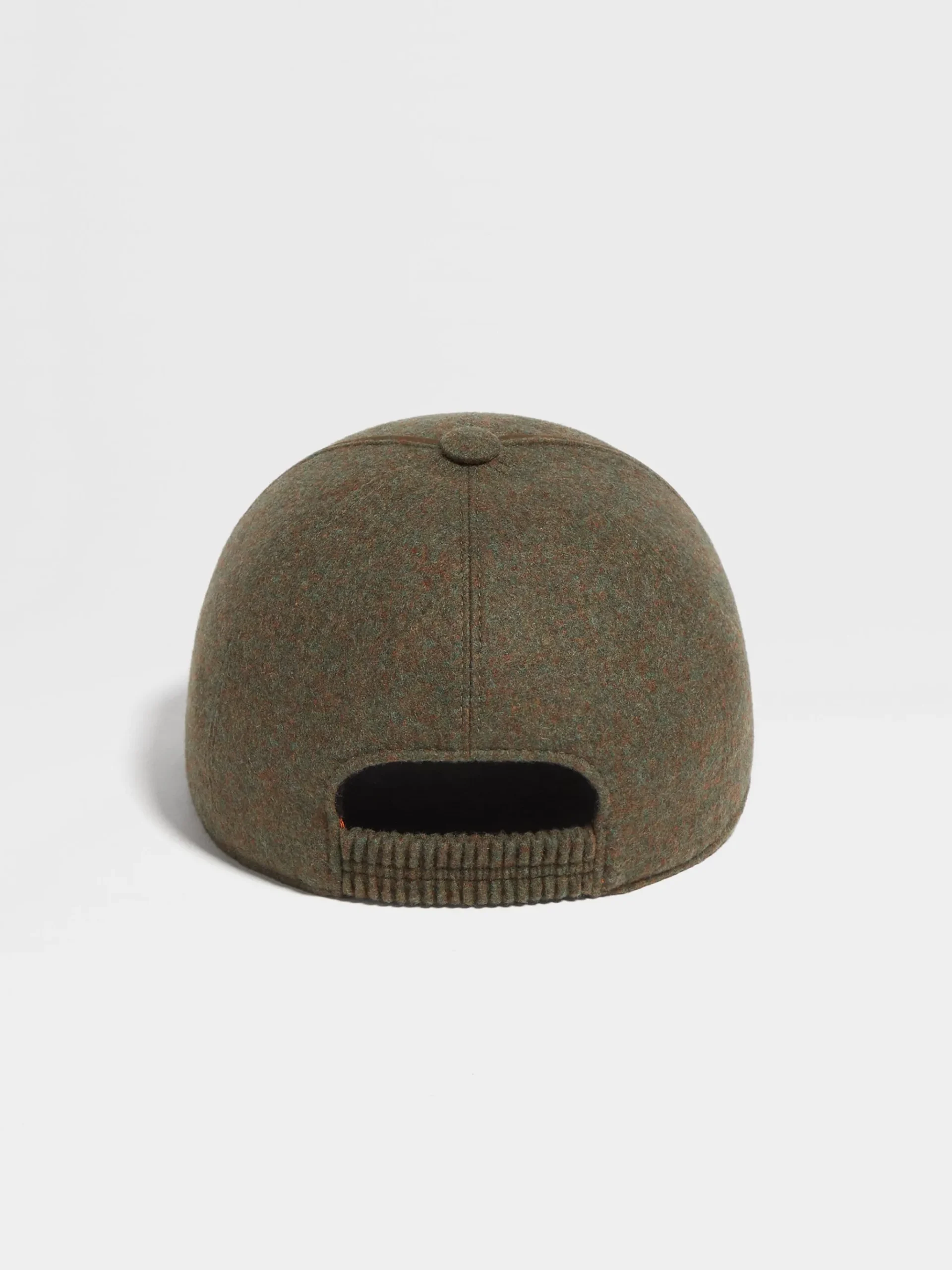 Army Green Multimélange Oasi Cashmere Baseball Cap