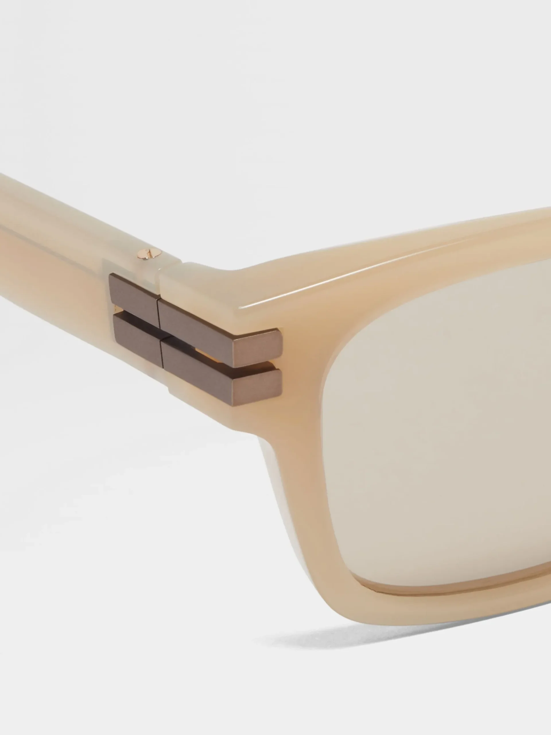 Beige Acetate Sunglasses