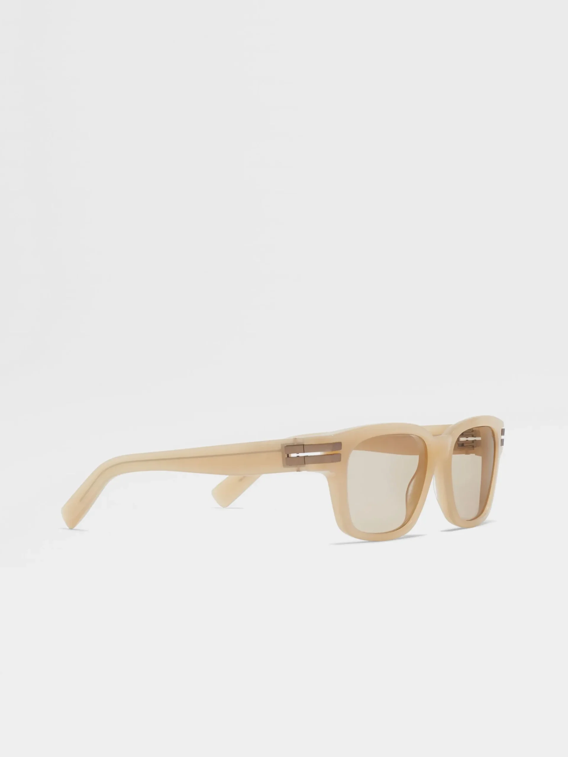 Beige Acetate Sunglasses