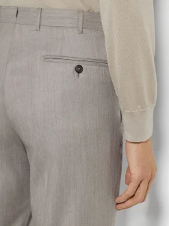 Beige Centoventimila Wool Pants
