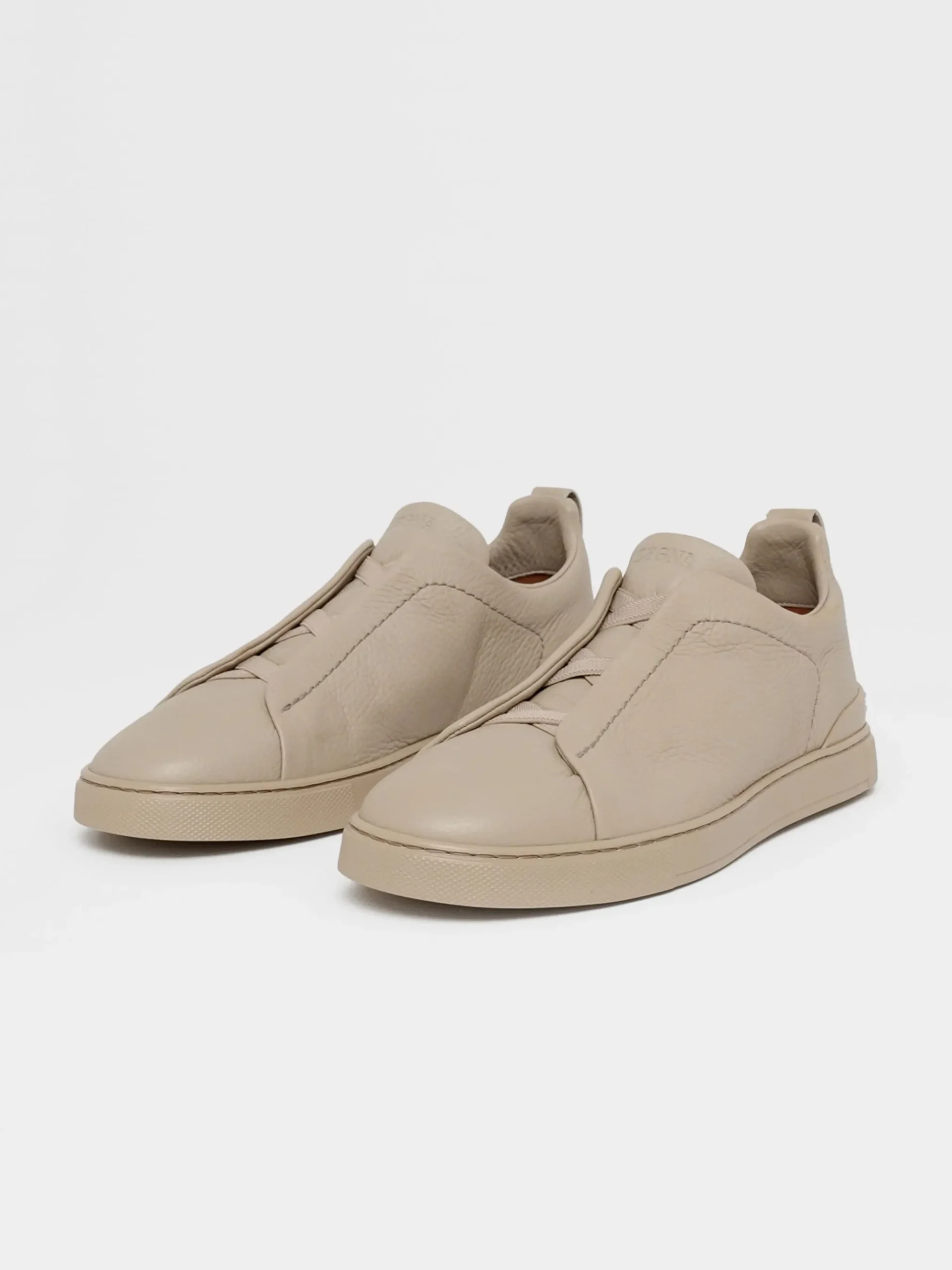 Beige Deerskin Triple Stitch™ Sneakers