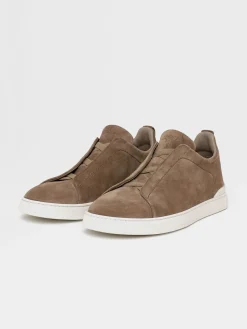 Beige Suede Triple Stitch™ Sneakers