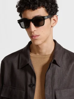 Black Acetate Sunglasses