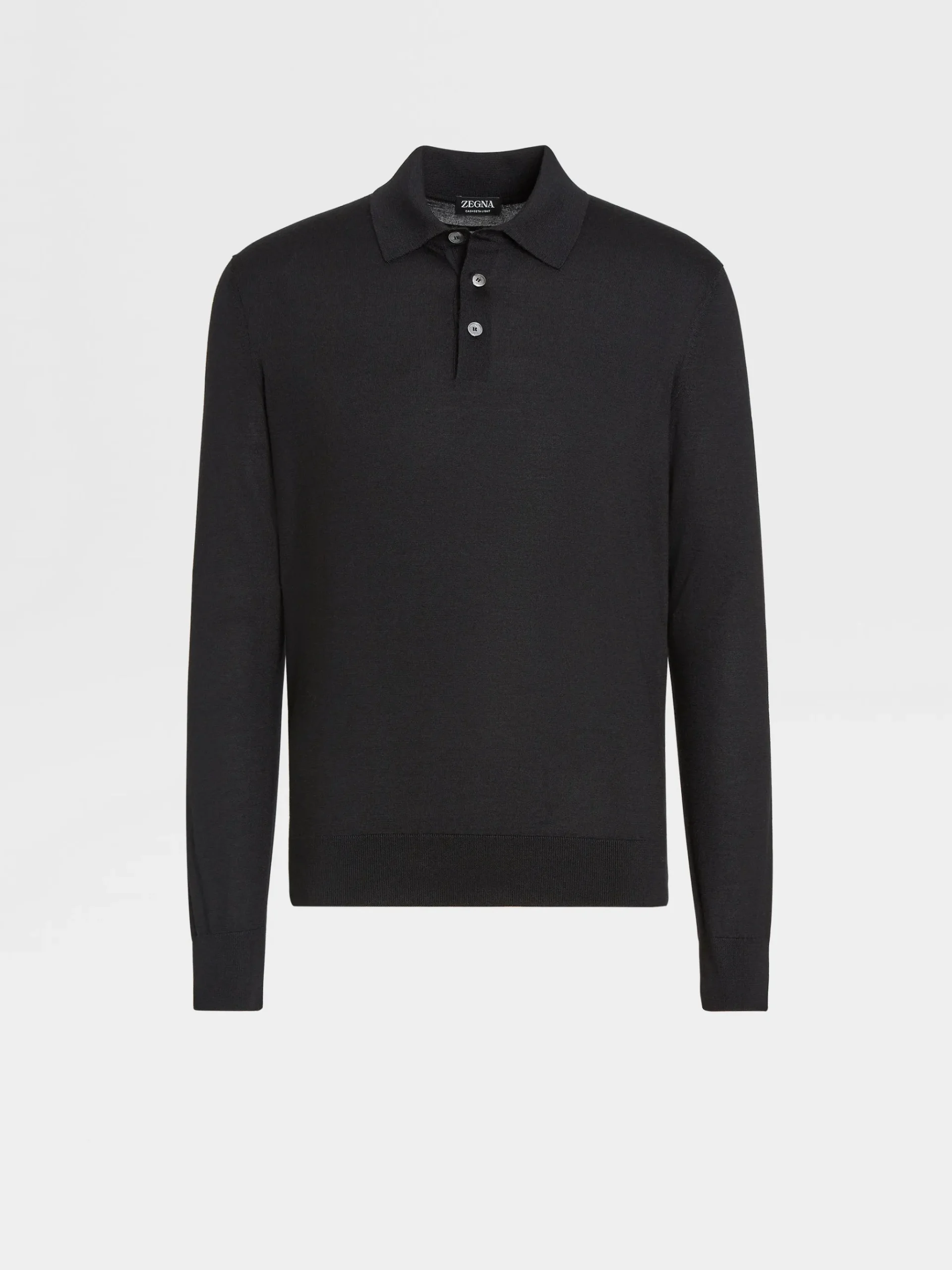 Black Cashseta Polo Shirt