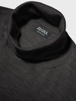Black Cashseta Turtleneck