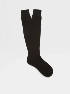 Black Cotton Socks