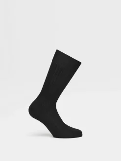 Black Cotton Socks