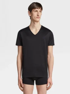 Black Cotton T-shirt