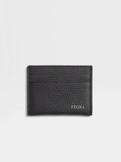 Black Deerskin Card Case