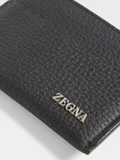 Black Deerskin Card Case