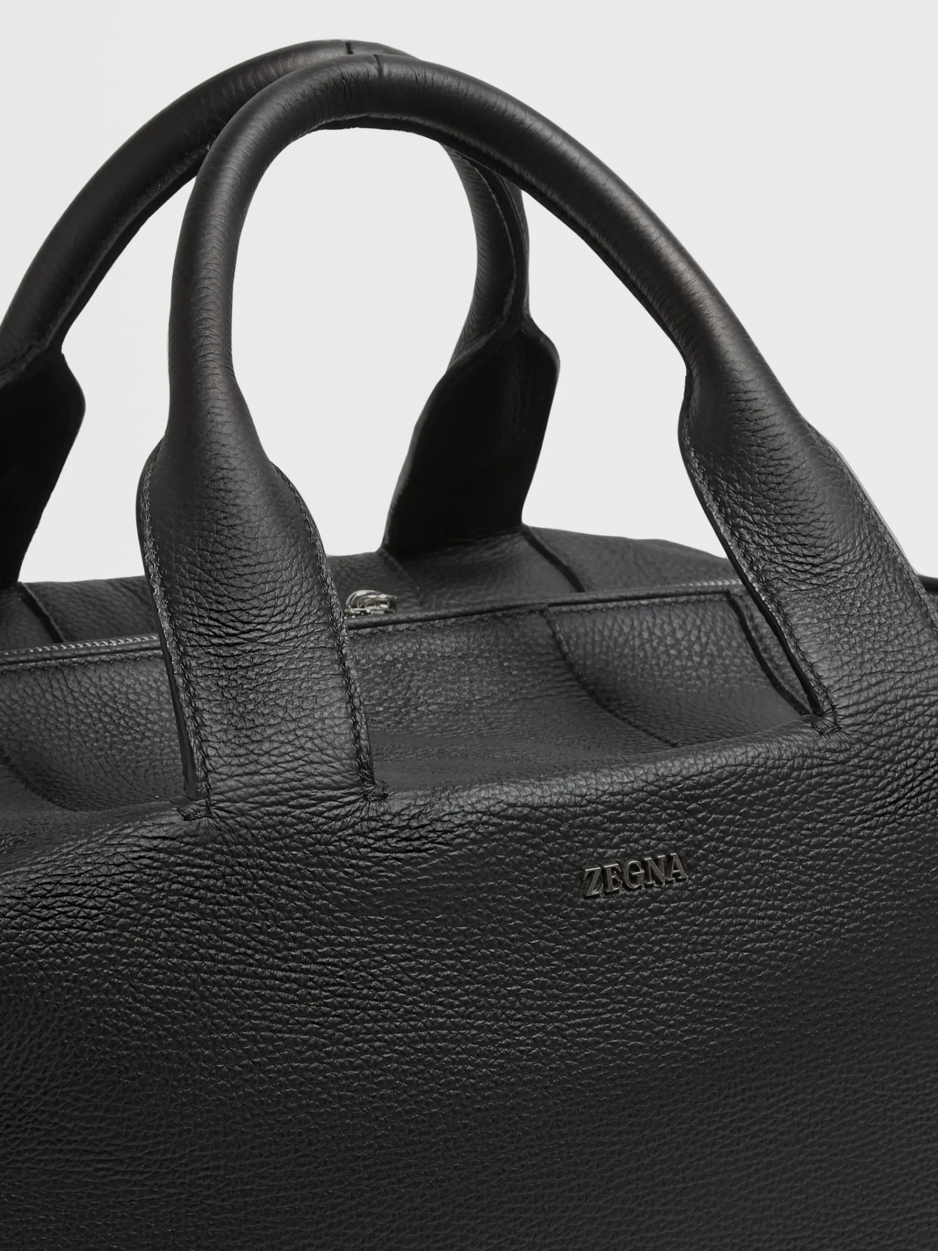 Black Deerskin Holdall Raglan