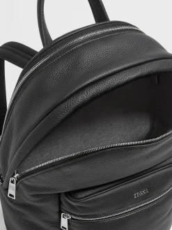 Black Deerskin Hoodie Backpack