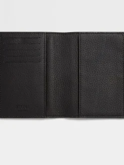 Black Deerskin Passport Case