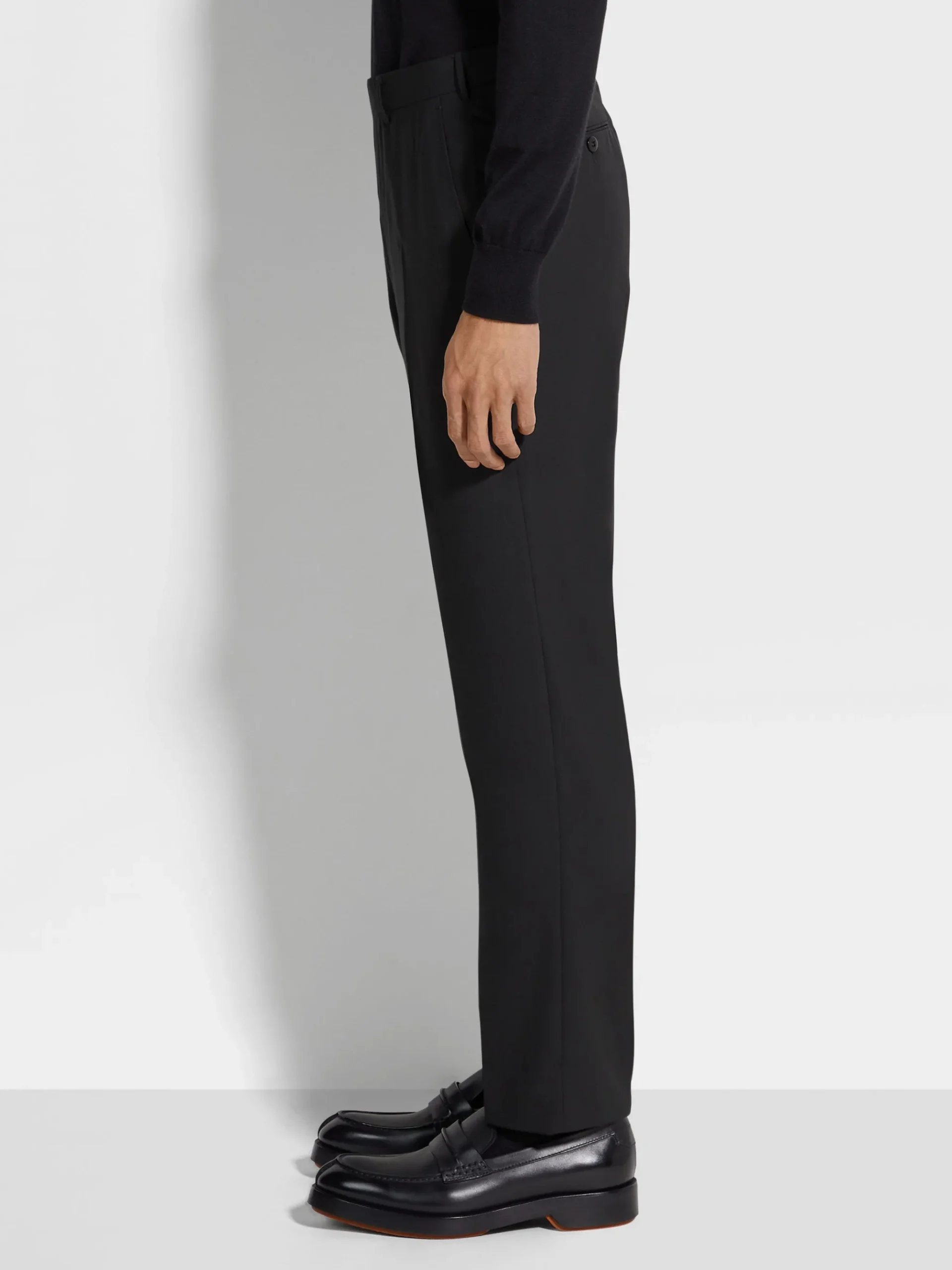 Black High Performance™ Wool Pants