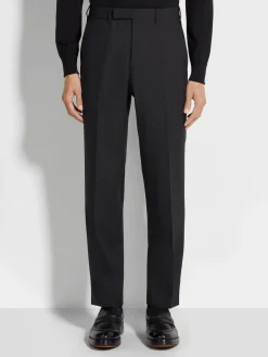 Black High Performance™ Wool Pants
