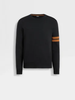 Black High Performance™ Wool Crewneck