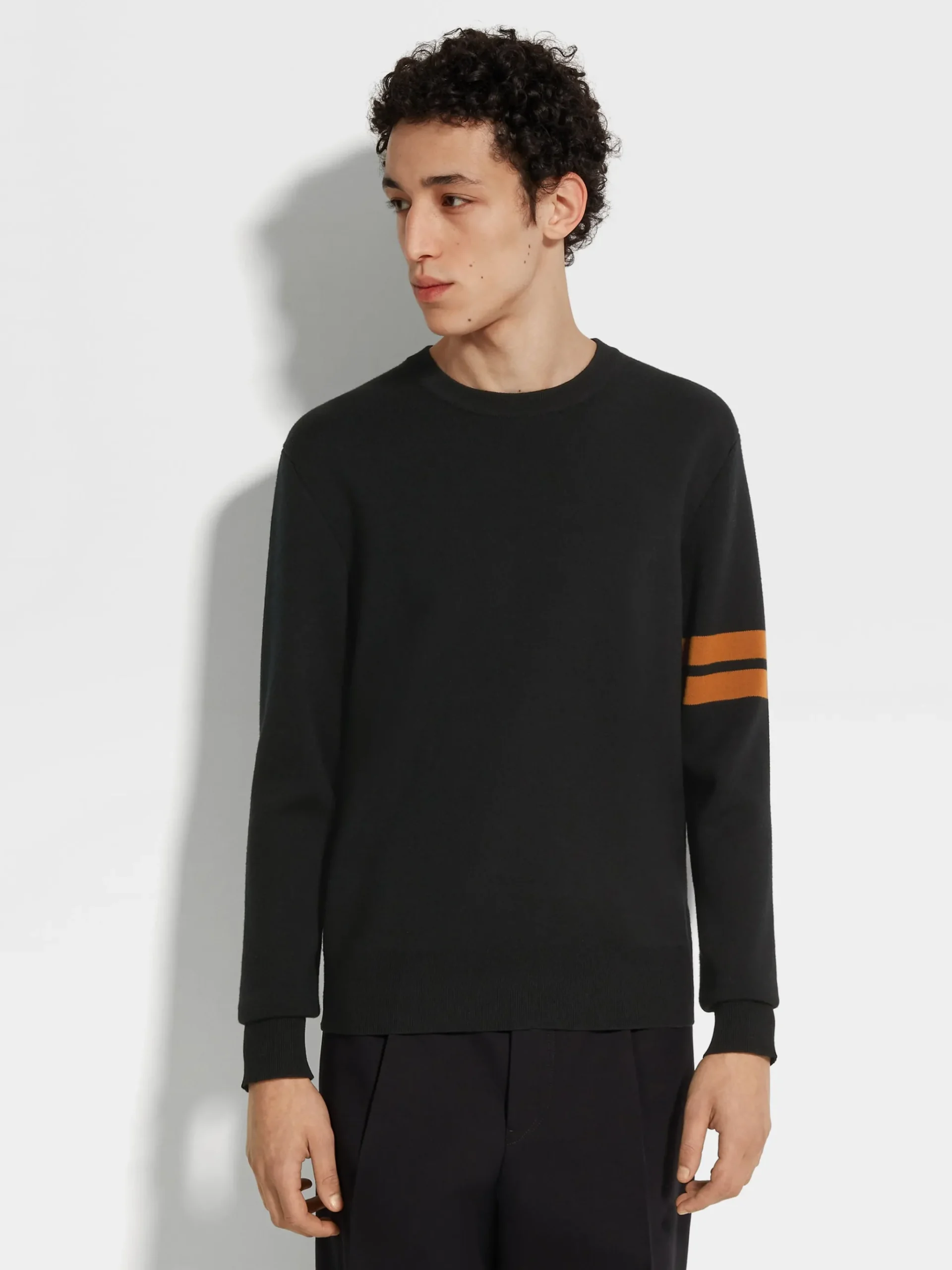Black High Performance™ Wool Crewneck