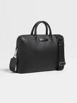Black Leather Business Bag