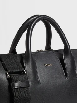 Black Leather Business Bag