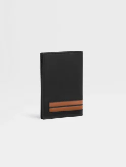 Black Leather Passport Case