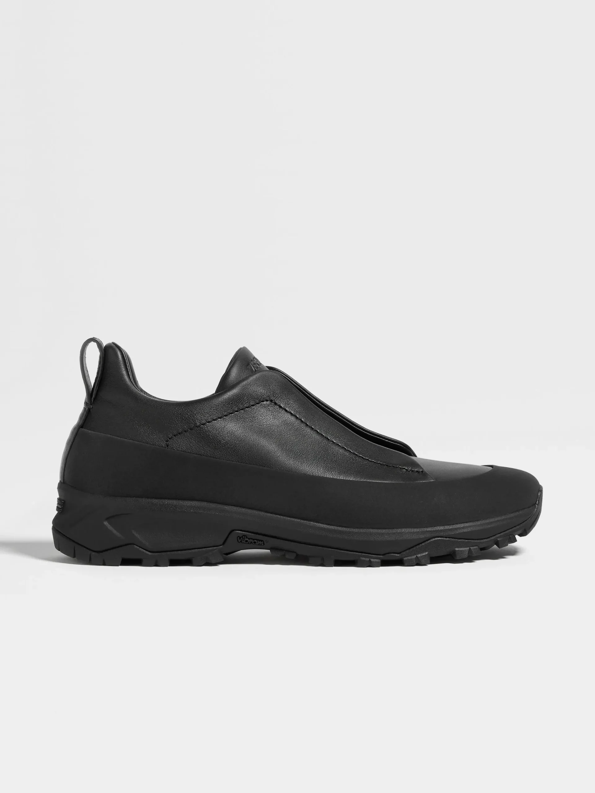 Black Leather Triple Stitch™ Monte Sneakers
