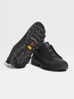 Black Leather Triple Stitch™ Monte Sneakers