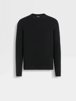 Black Oasi Cashmere Crewneck