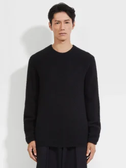 Black Oasi Cashmere Crewneck