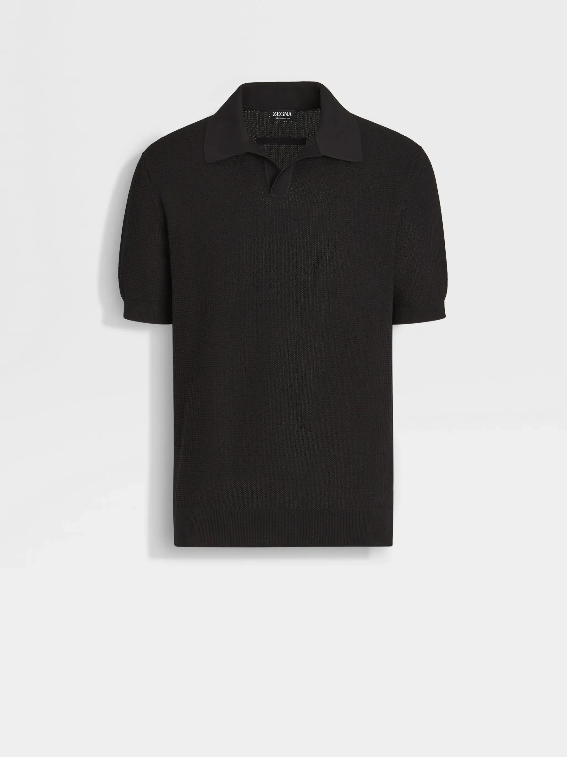 Black Premium Cotton Polo Shirt