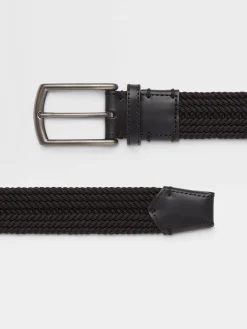 Black Rayon Belt
