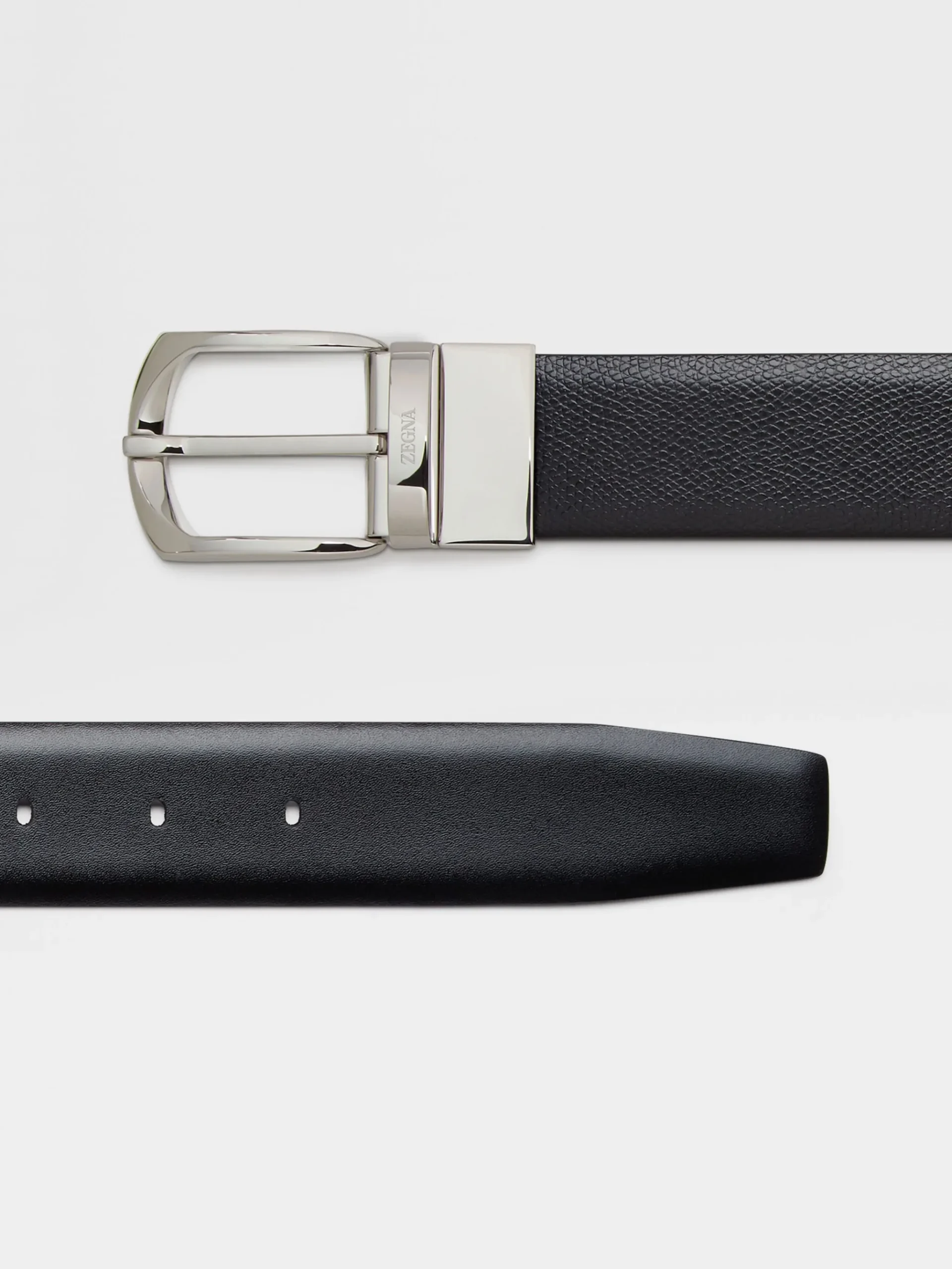 Black Reversible Leather Belt