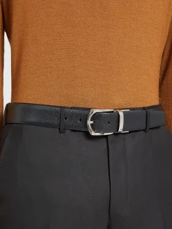 Black Reversible Leather Belt