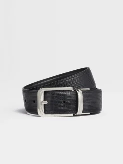 Black Reversible Leather Belt