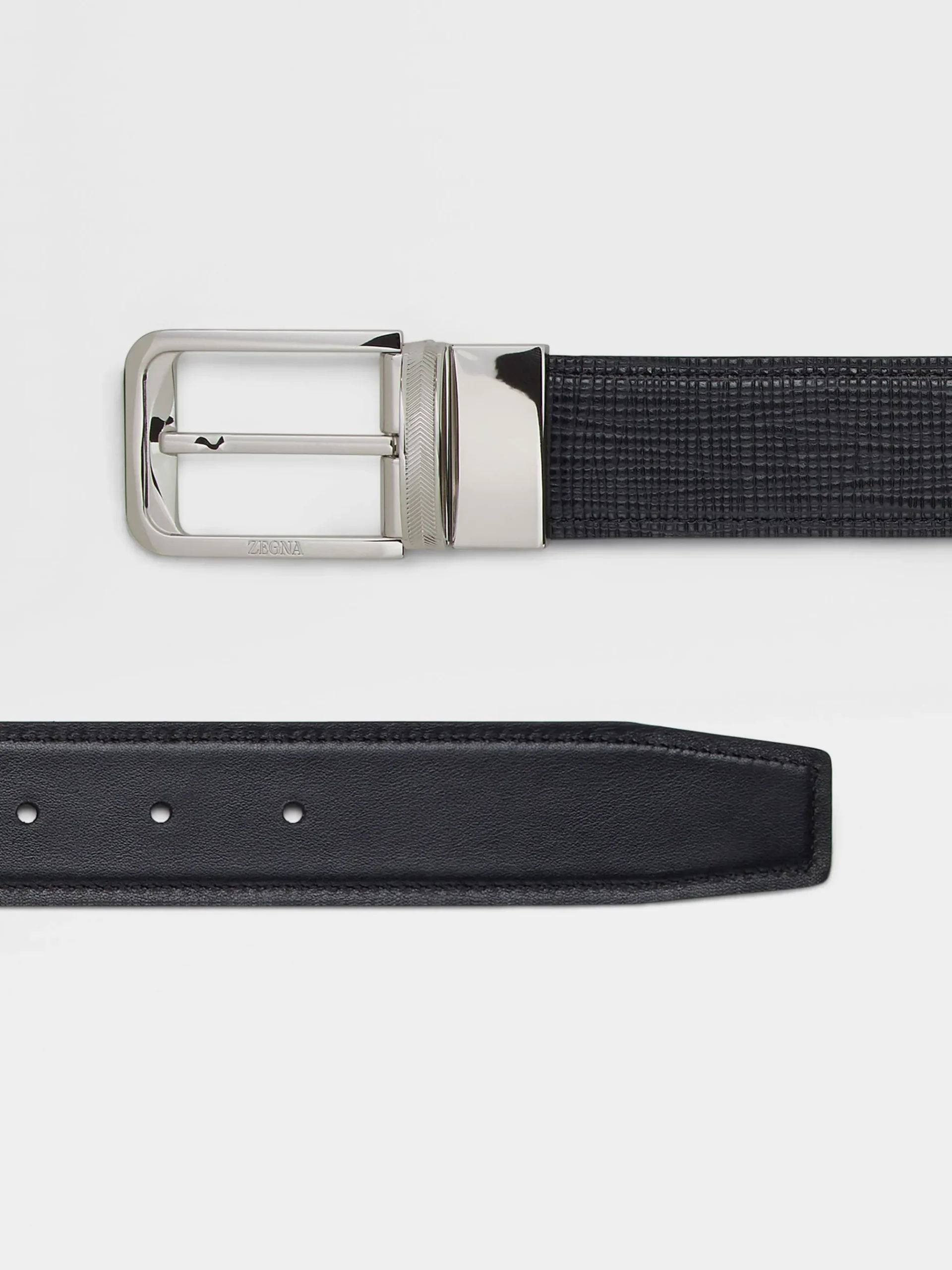 Black Reversible Leather Belt