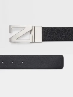 Black Reversible Leather Belt