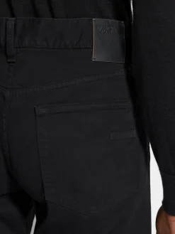 Black Stretch Cotton Roccia Jeans