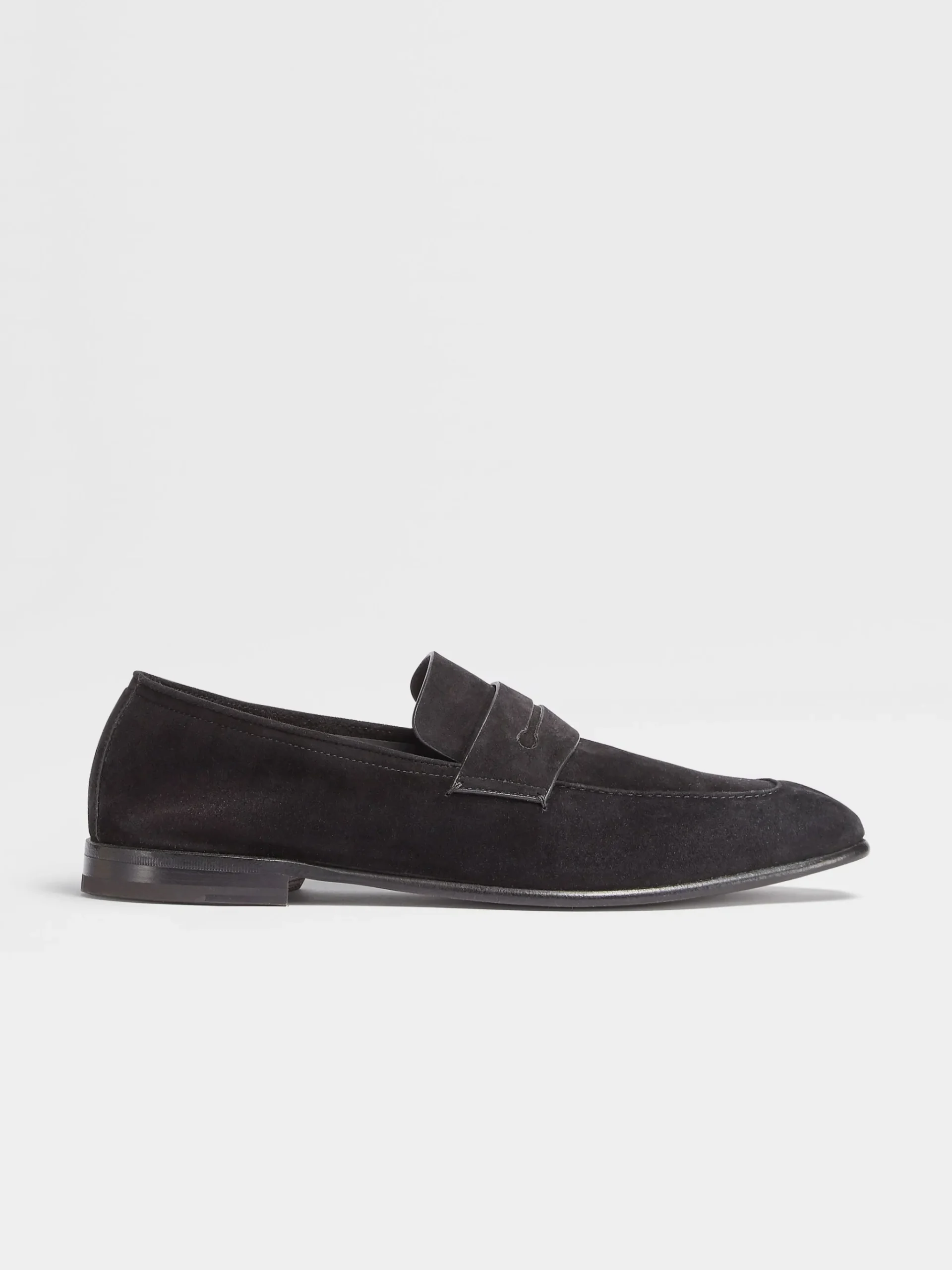 Black Suede L'Asola Loafers