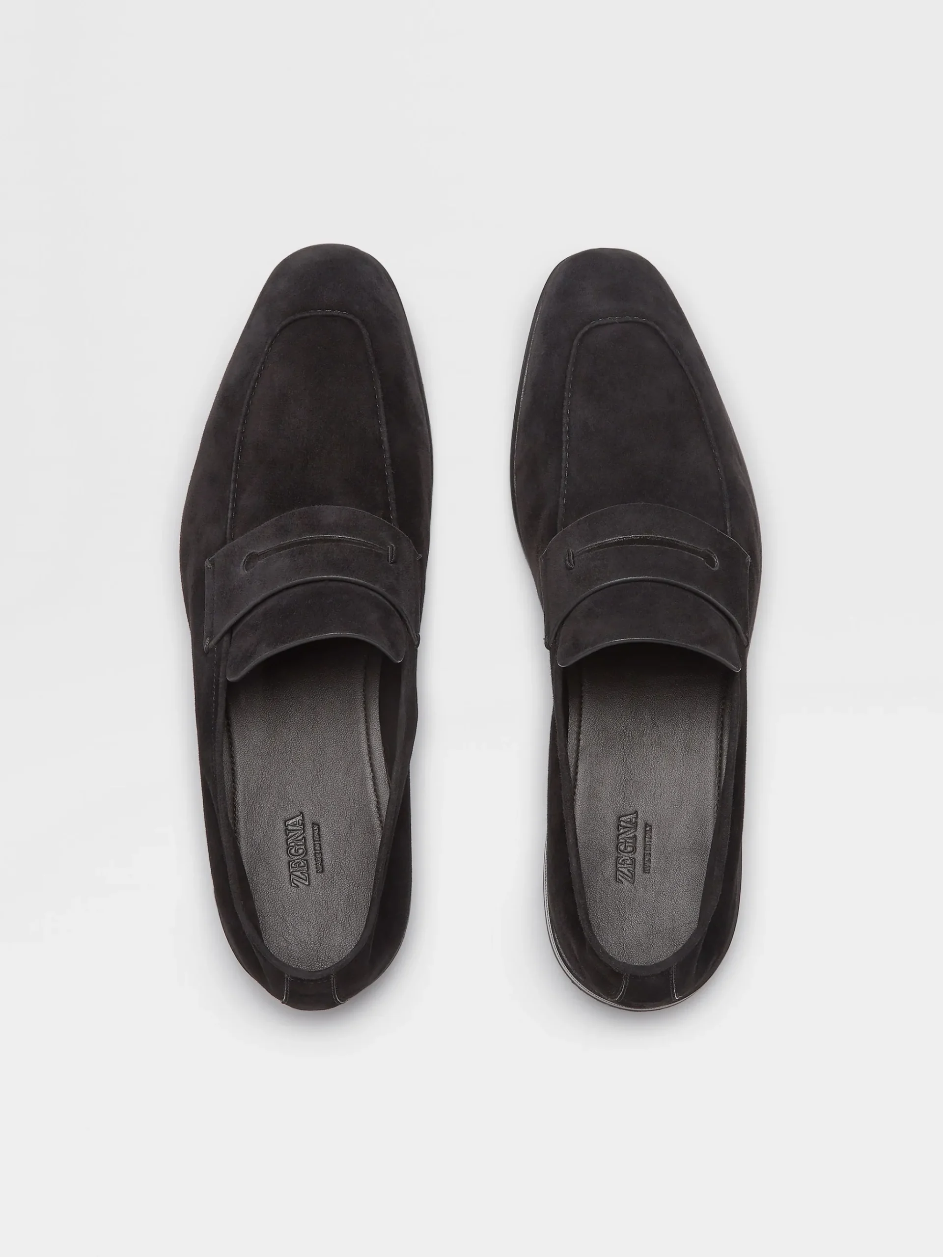 Black Suede L'Asola Loafers