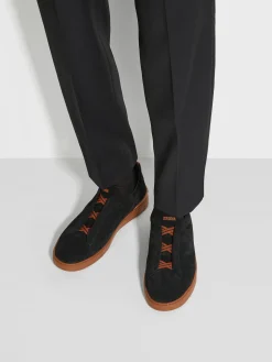 Black Suede Triple Stitch™ Sneakers