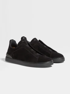 Black Suede Triple Stitch™ Sneakers