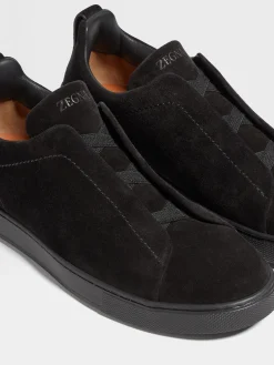 Black Suede Triple Stitch™ Sneakers