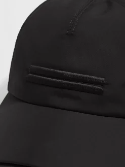 Black Technical Fabric Baseball Cap