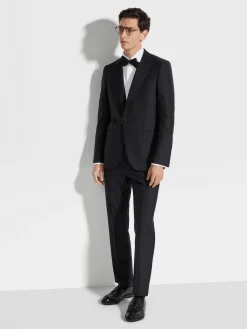 Black Trofeo™ 600 Wool and Silk Tuxedo