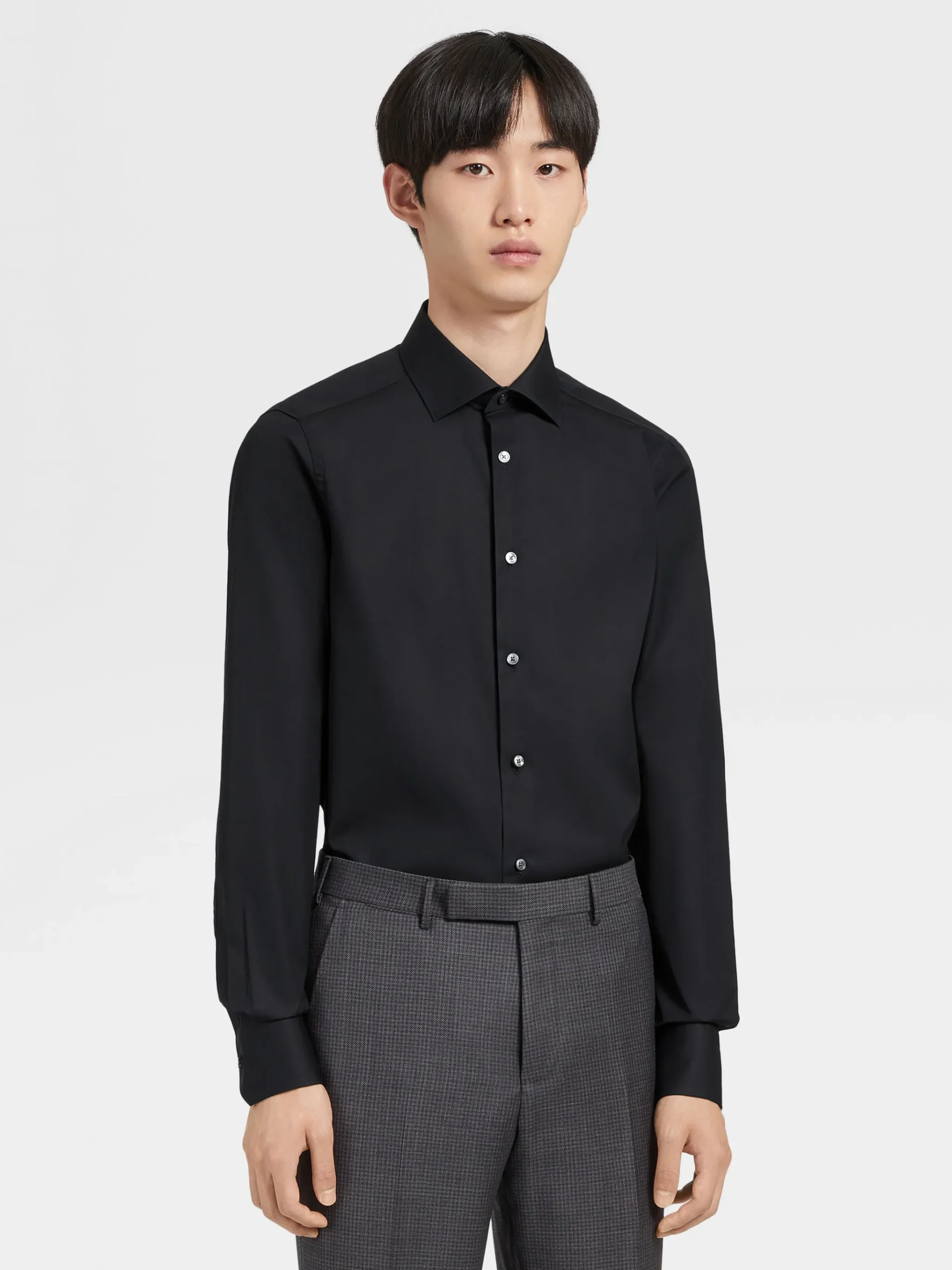 Black Trofeo™ Comfort Cotton Shirt