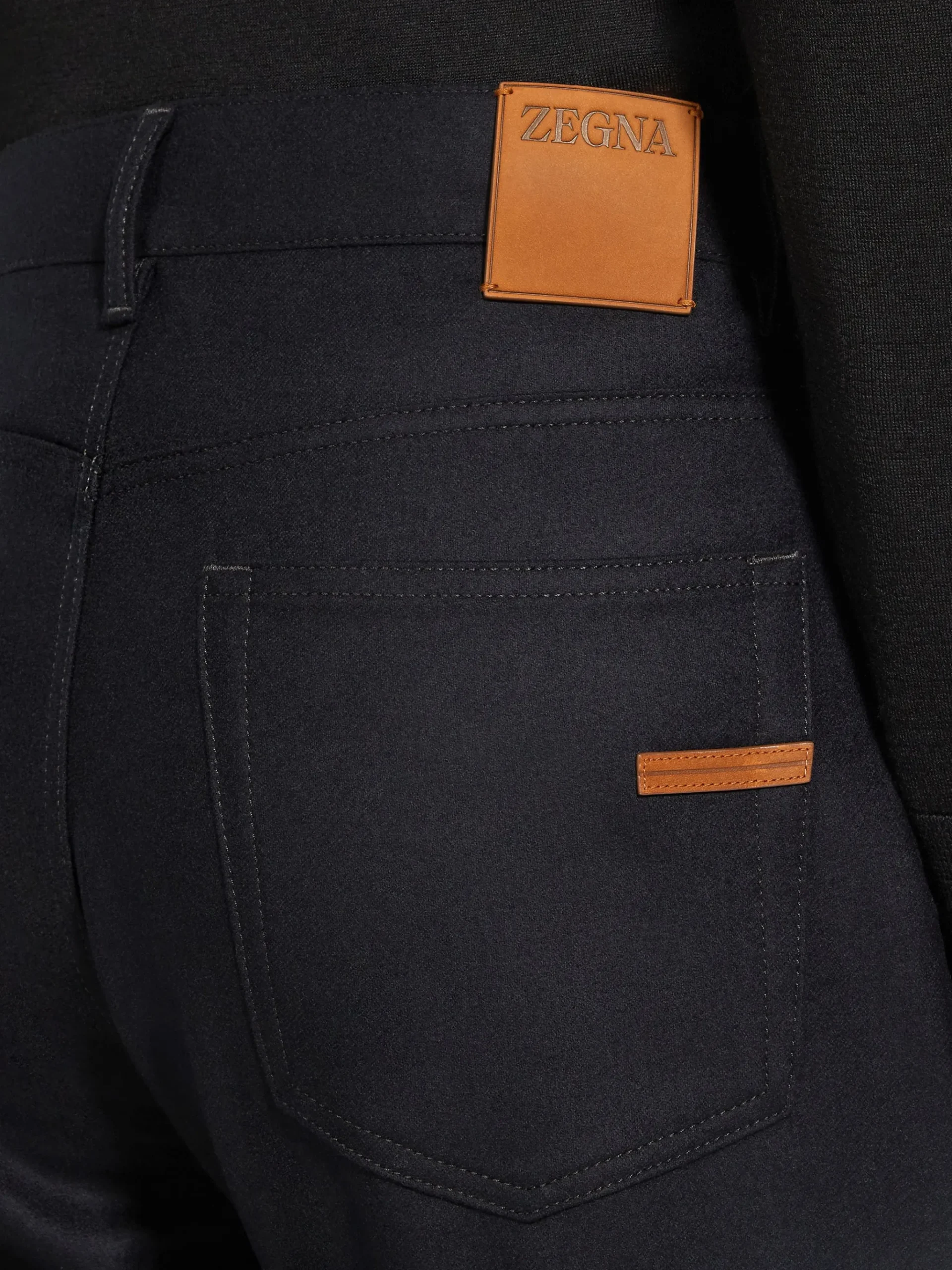 Black Wool and Cashmere Roccia Pants
