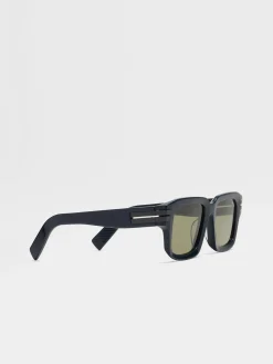 Blue Acetate Sunglasses
