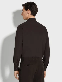 Brown Centoventimila Cotton Shirt