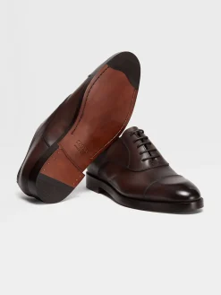 Brown Leather Torino Oxford Shoes