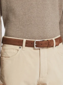 Brown Suede Belt