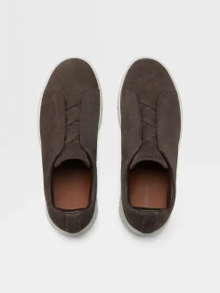 Brown Suede Triple Stitch™ Sneakers